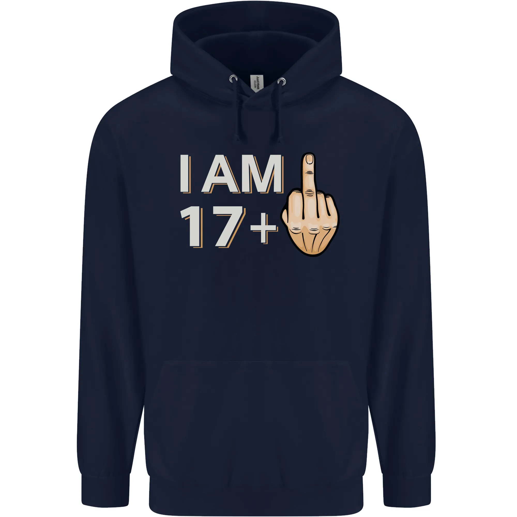 18th Birthday Funny Offensive 18 Year Old Mens 80% Cotton Hoodie