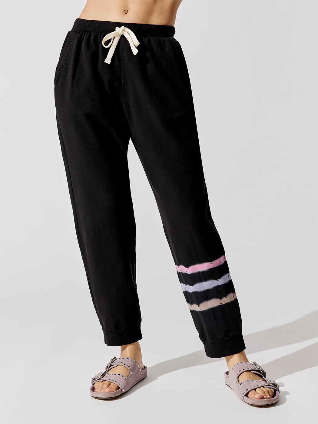 Abbot Kinney Sweatpant - Trance - Onyx-Multi