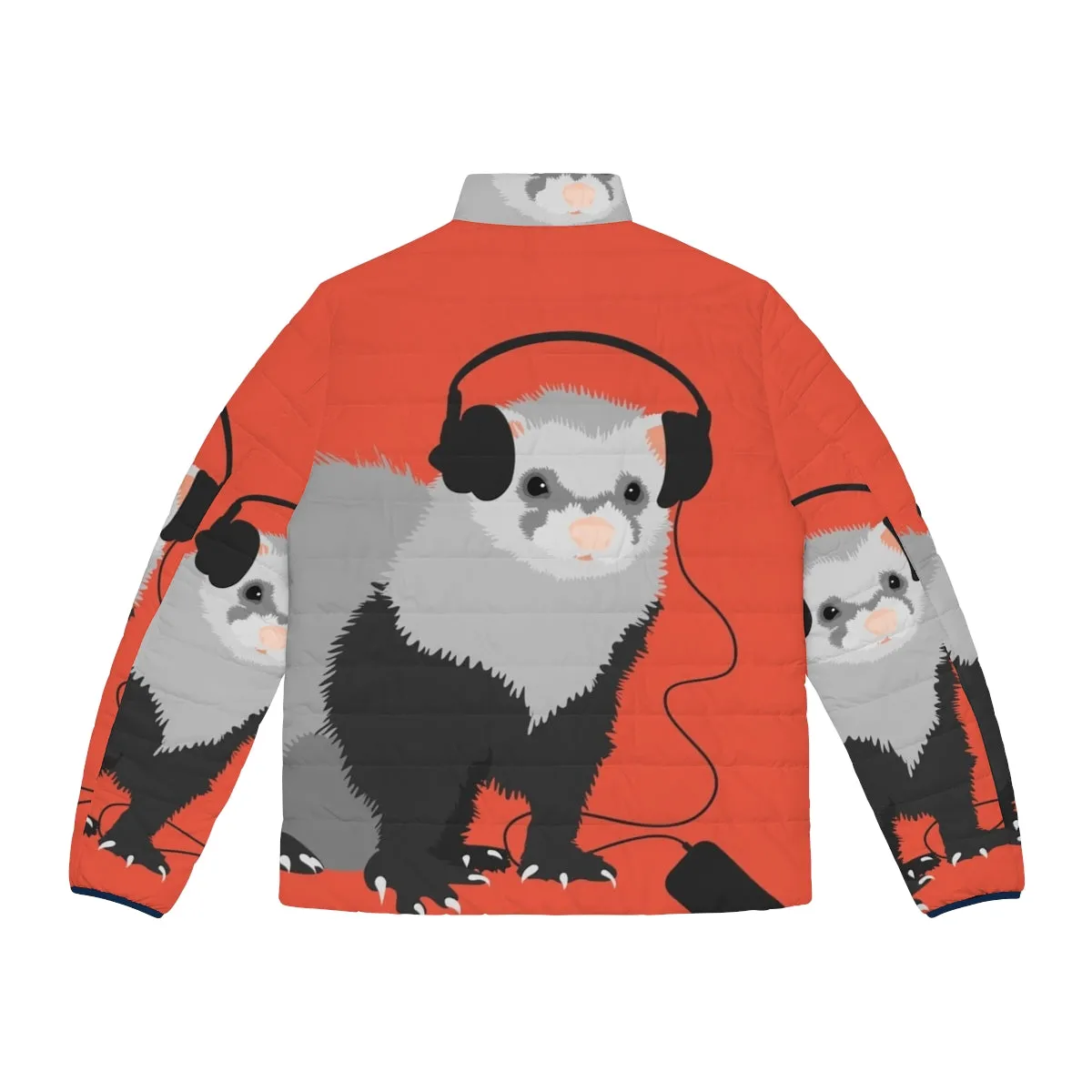 Adorable Musical Ferret Puffer Jacket for Ferret Lovers