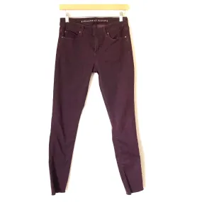 Articles of Society Purple Skinny Jeans Raw Hem- Size 26 (Inseam 28”)