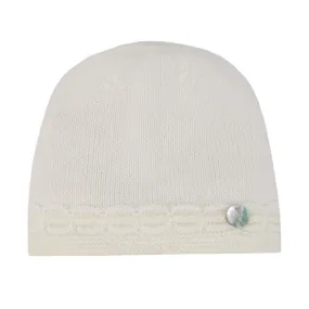 Baby Boys Cream Knit Hat