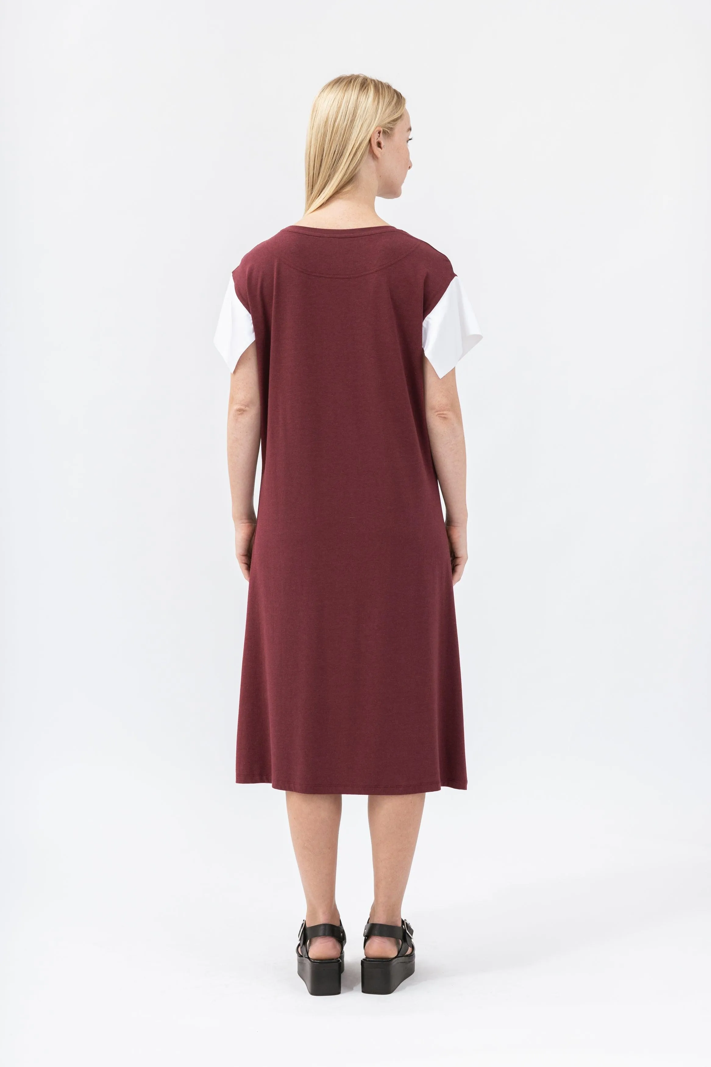 Bamboo Contrast Sleeve Dress