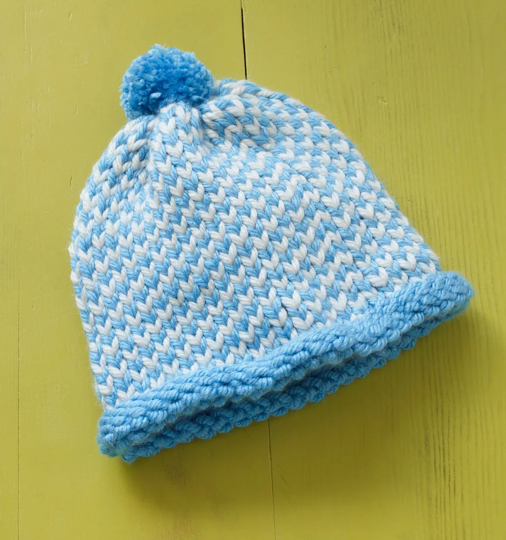 Birds Eye Loom Knit Hat Pattern