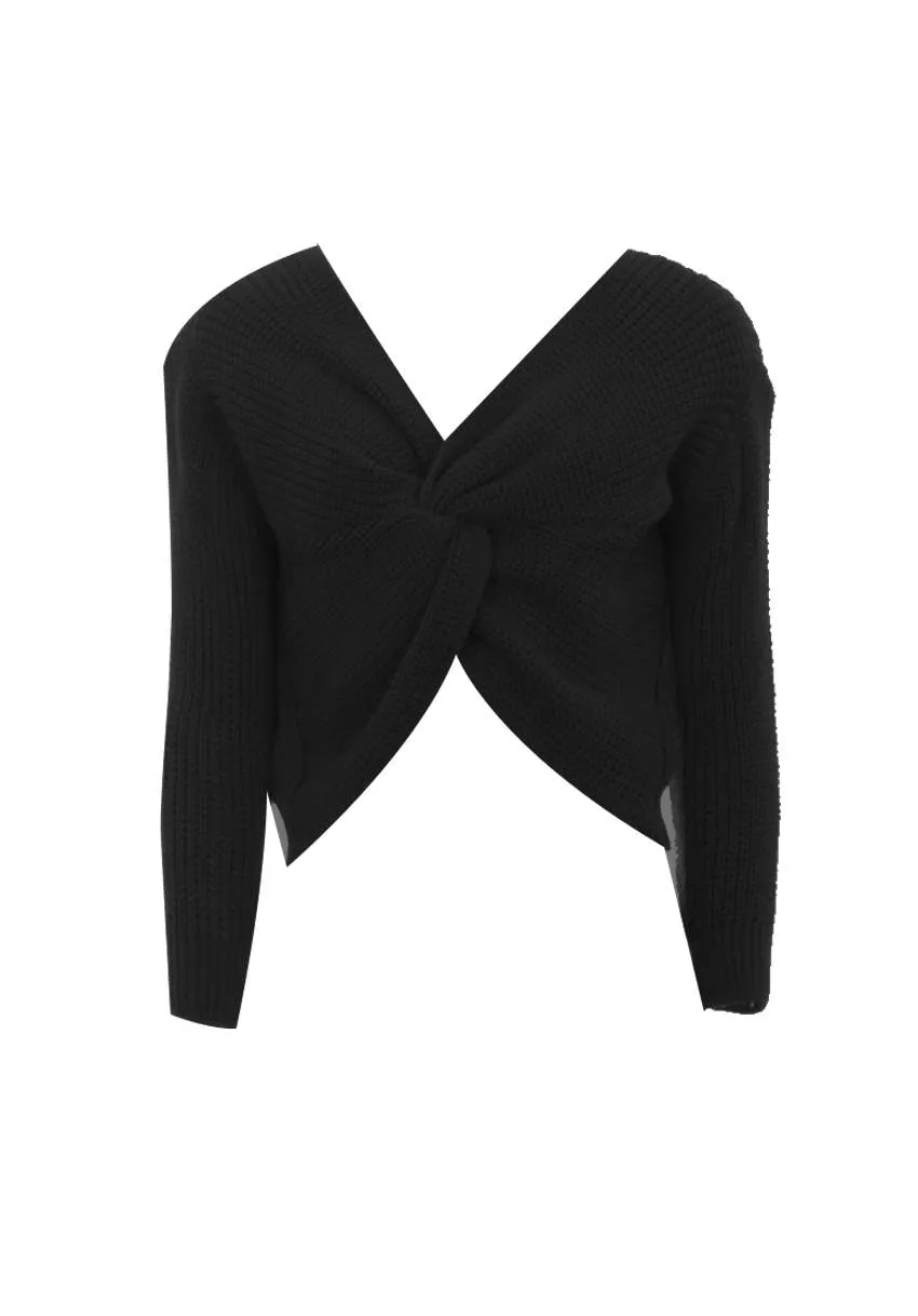 Black Reversible Twist Knot Jumper