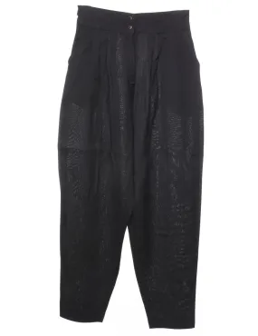 Black Tapered Trousers - W26 L26