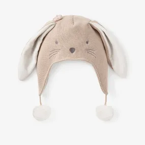 Brown Bunny Aviator Knit Baby Hat