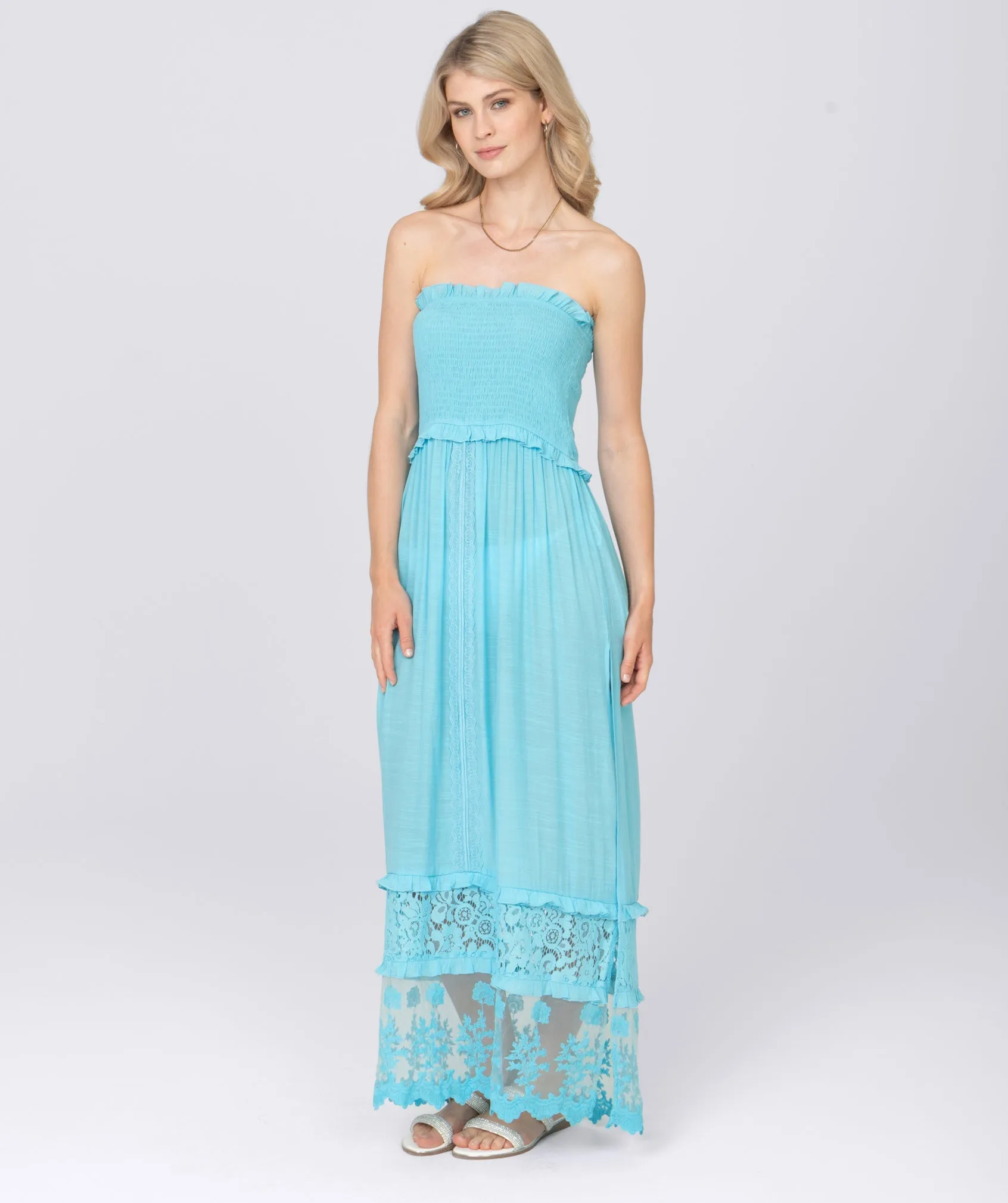 Cadiz Dress - Pale Turquoise