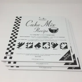 Cake Mix Recipe 2 by Moda- Each Recipe contains 44 Papers to make 88 Quilt Blocks