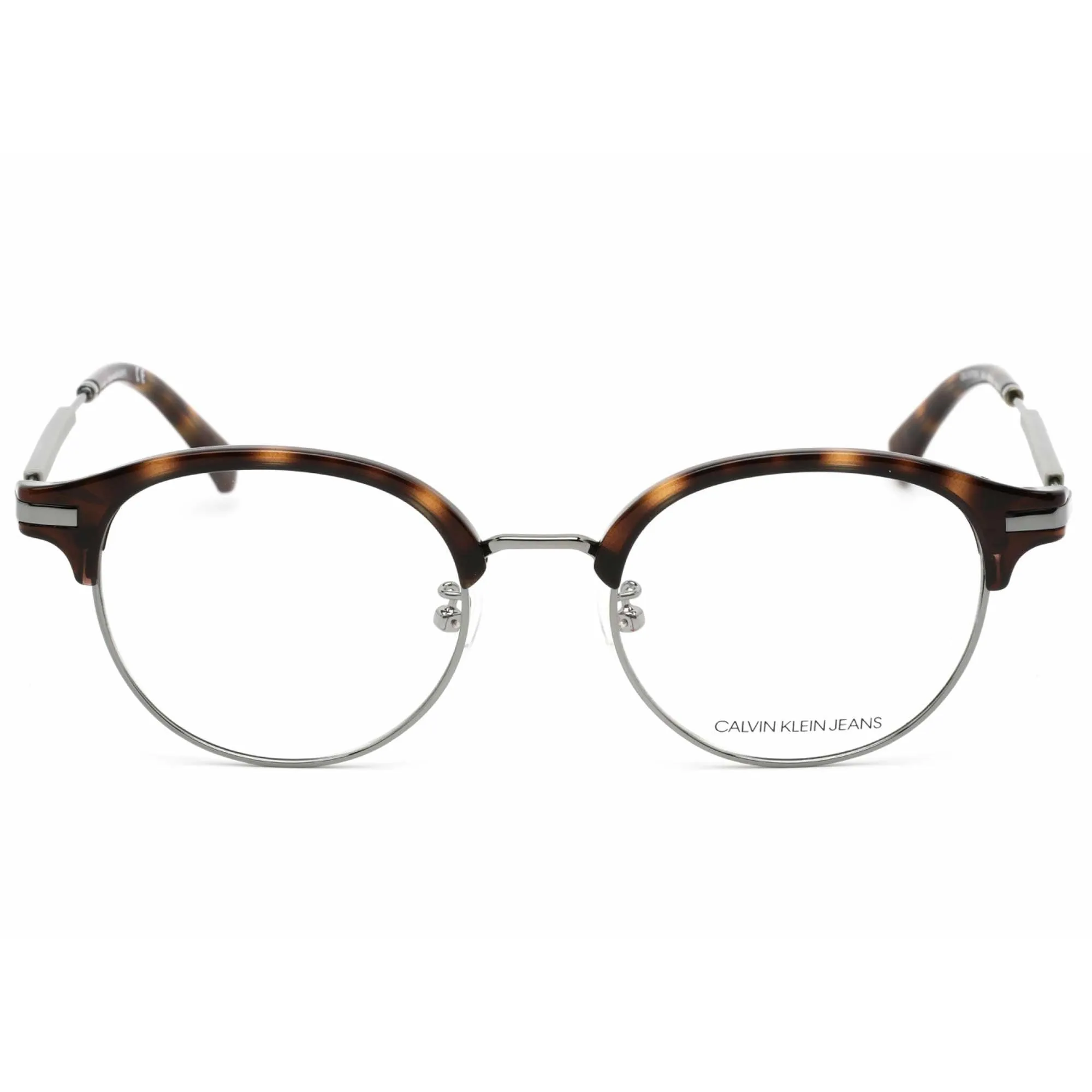 Calvin Klein Jeans Unisex Eyeglasses - Soft Tortoise Round Full Rim | CKJ19706A 240