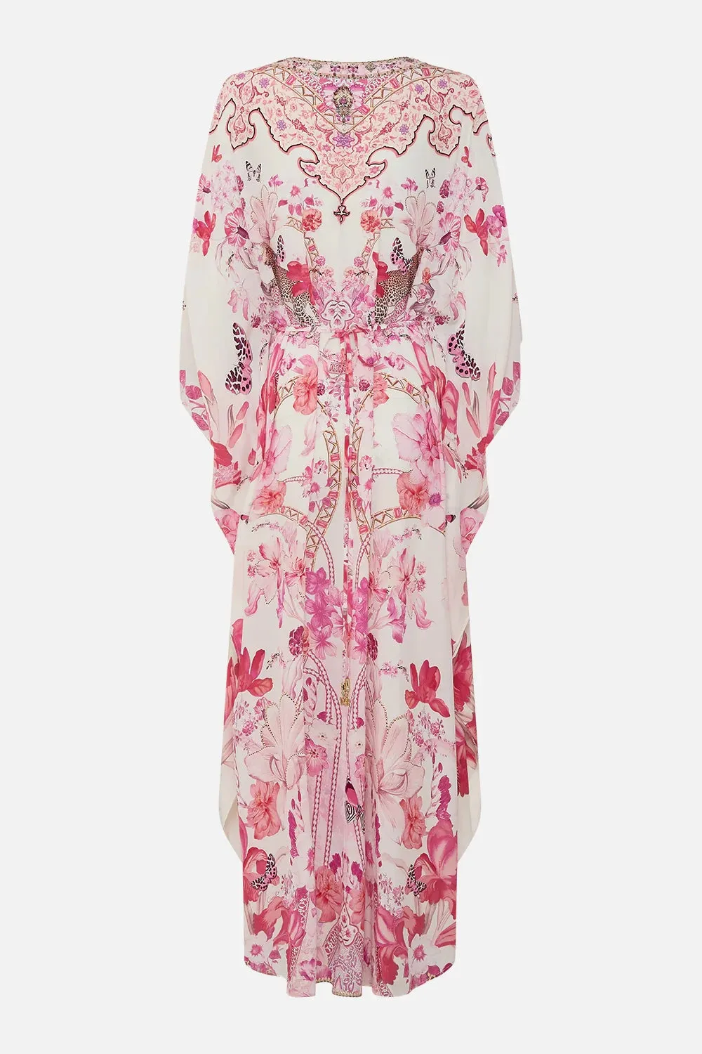 CAMILLA | BOTANICAL NOVELLA GATHERED WAIST KAFTAN