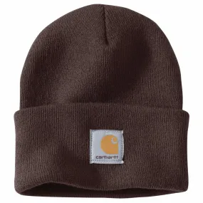 'Carhartt' Acrylic Knit Cuffed Beanie - Dark Brown