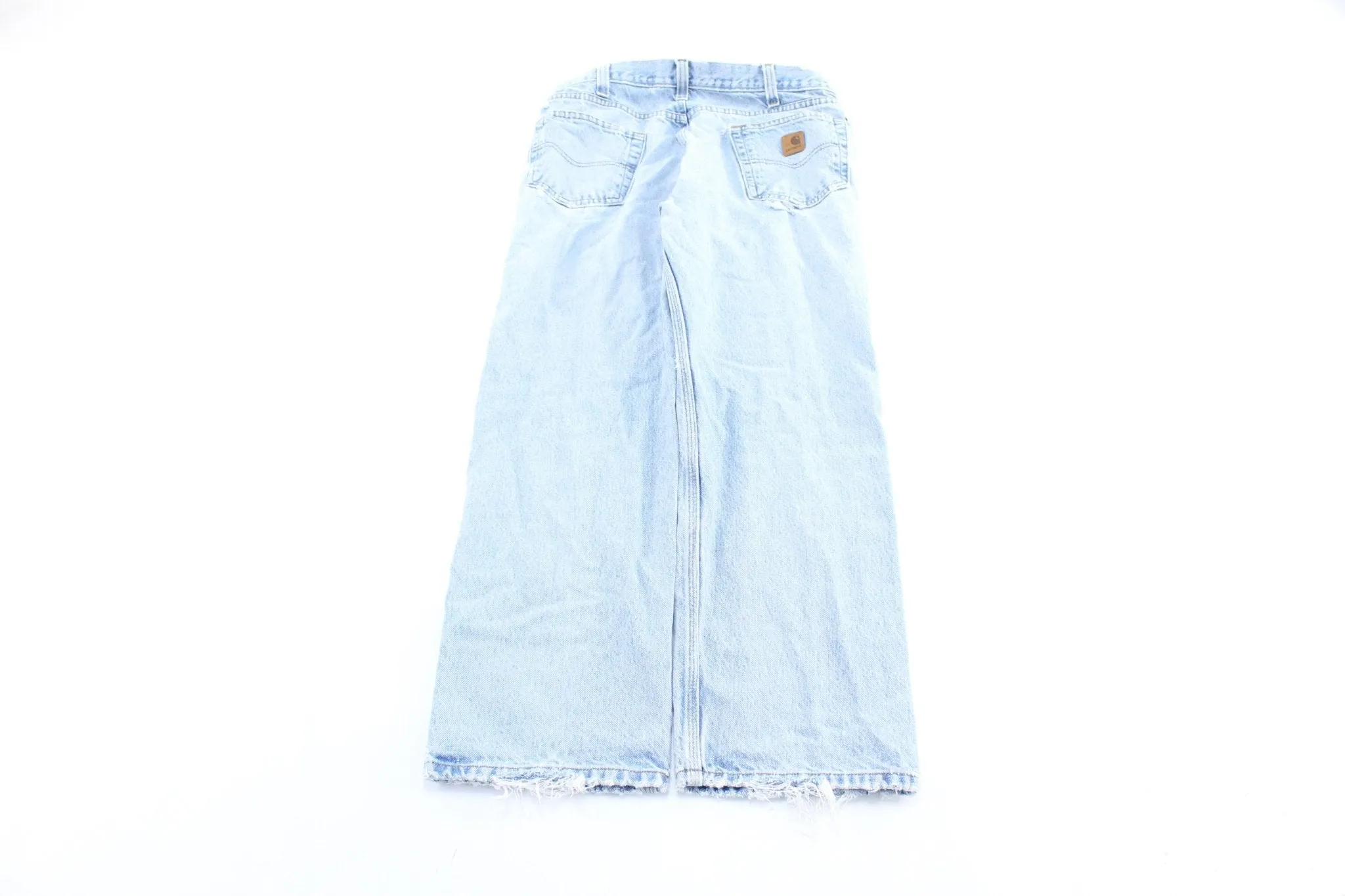 Carhartt Logo Patch Light Wash Denim Jeans