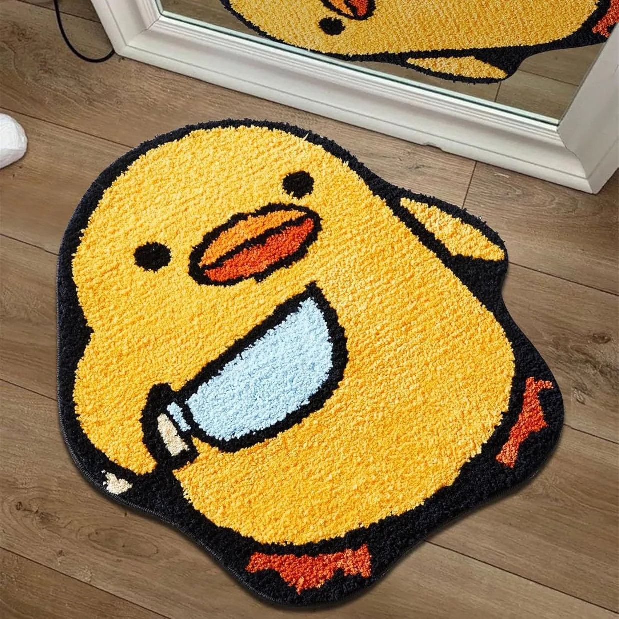 Cartoon Special-shaped Cashmere Floor Mat Decoration Children's Bedroom Absorbent Carpet