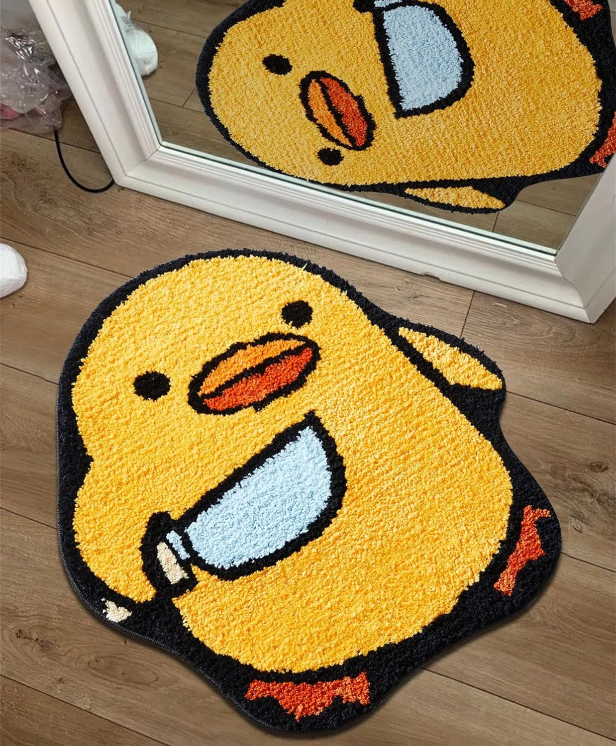 Cartoon Special-shaped Cashmere Floor Mat Decoration Children's Bedroom Absorbent Carpet