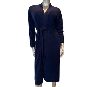 Cashmere Dressing Gown in Navy