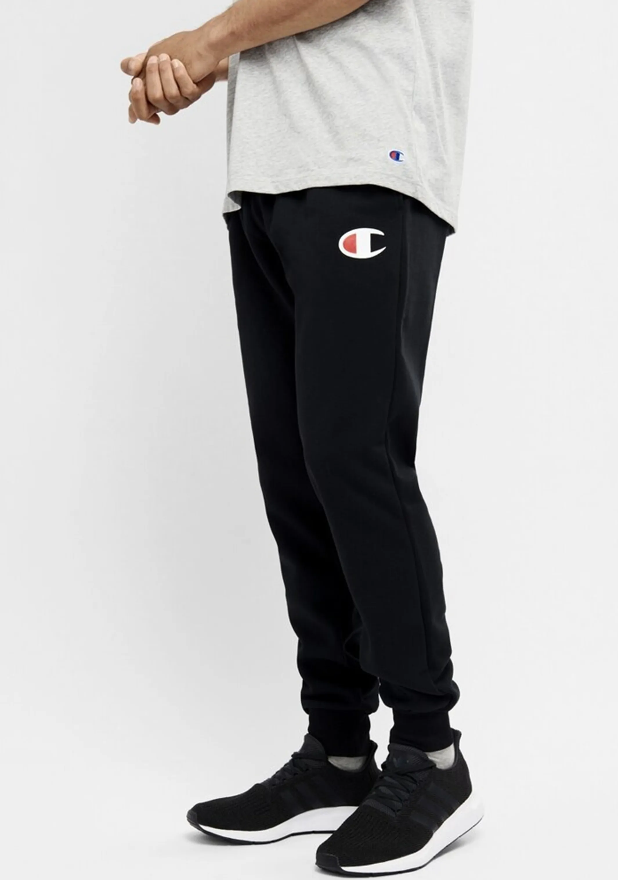 Champion C Logo Cuff Pant Mens Black <br> AY76N BLK