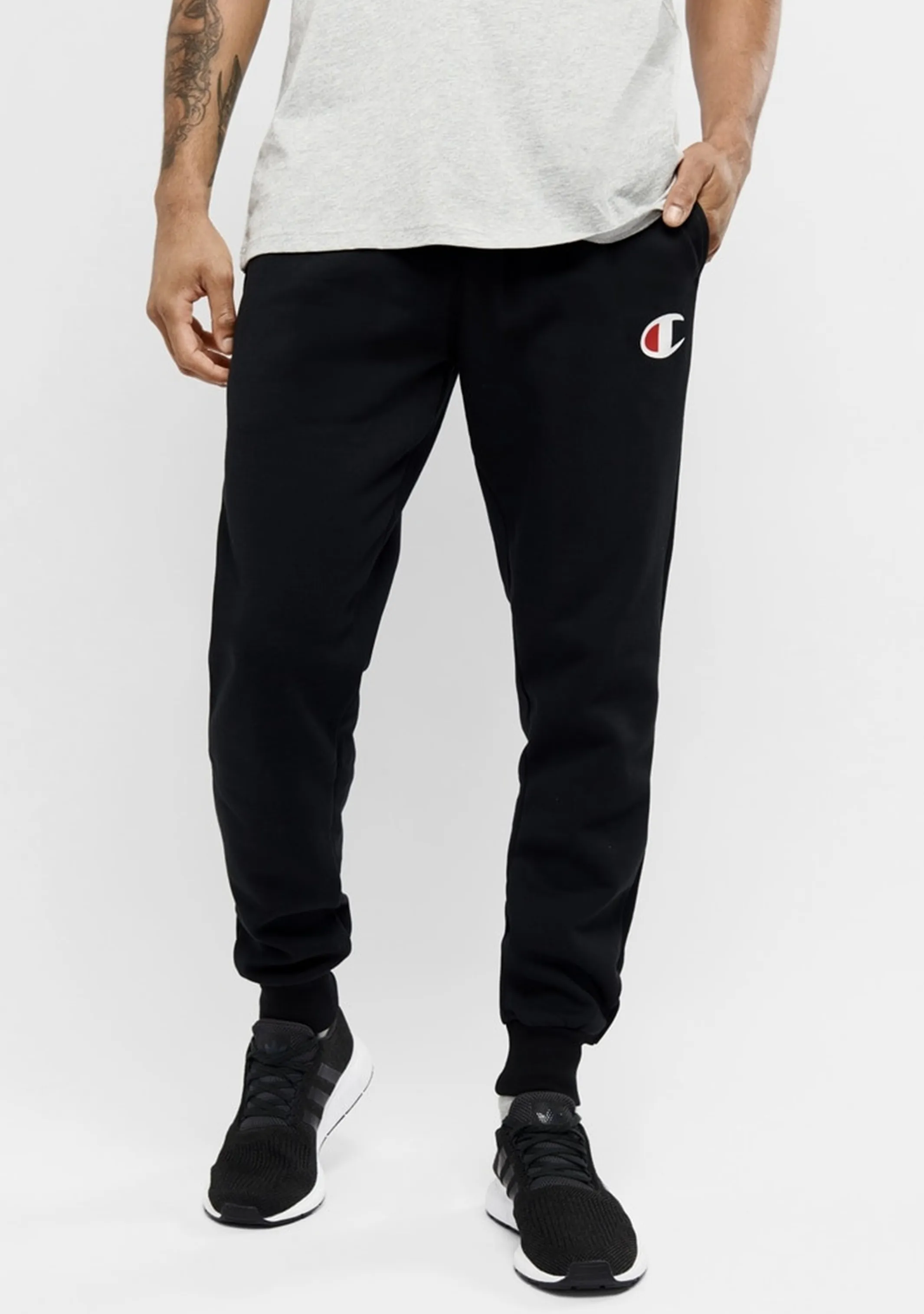 Champion C Logo Cuff Pant Mens Black <br> AY76N BLK