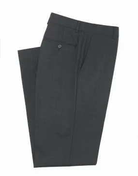 CHARCOAL TROPICAL WOOL TROUSERS