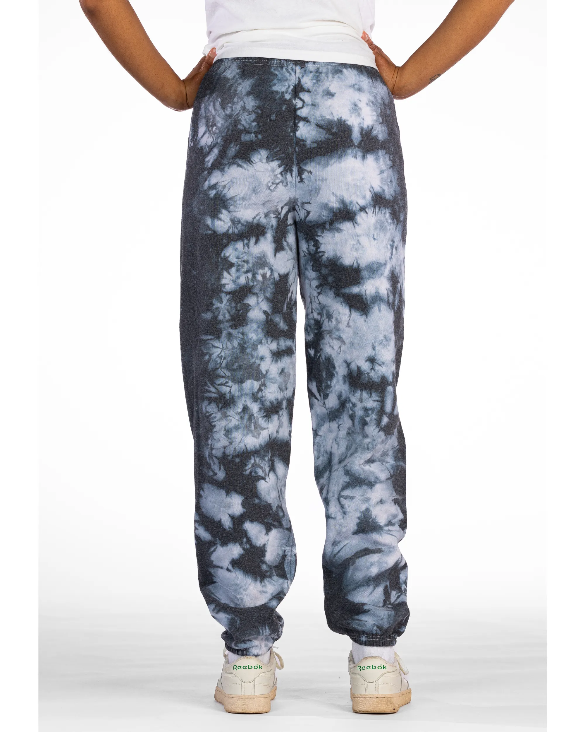 Crystal Dye Essential Fleece Sweatpants - Black