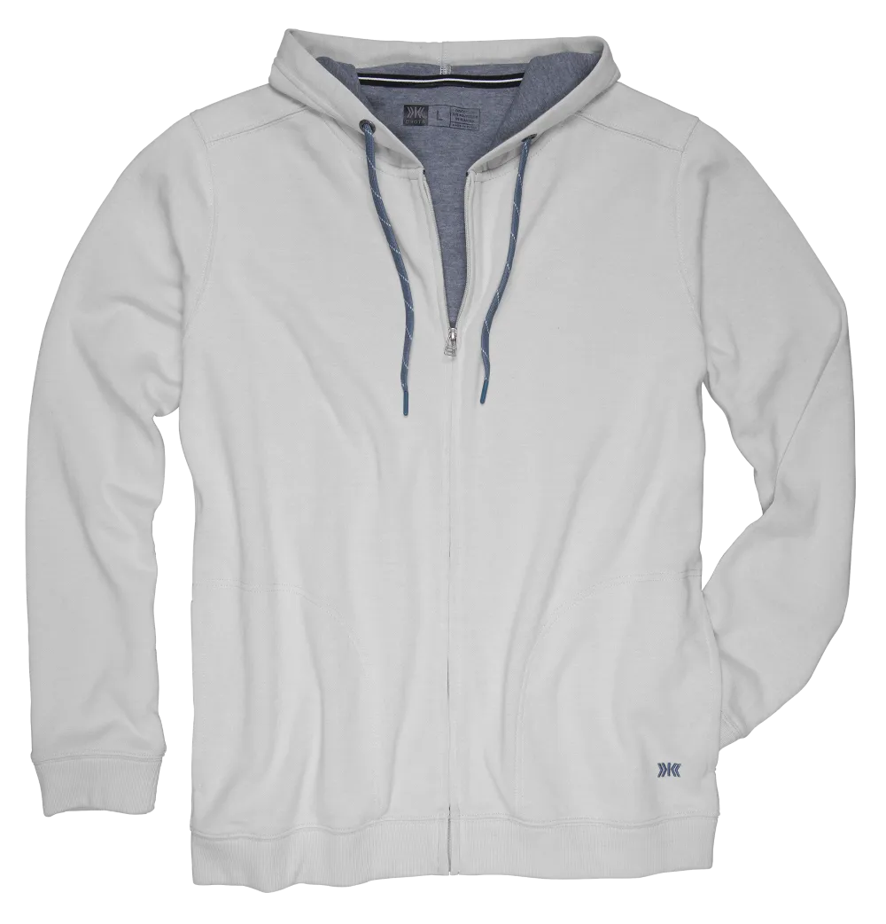 'Dakota Grizzly' Men's Rory Full Zip Hoodie - Drizzle