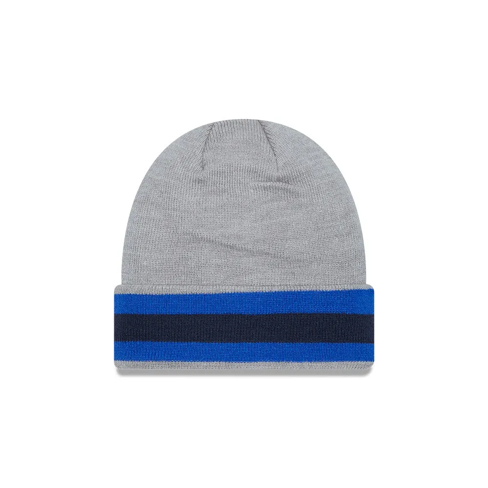 DALLAS MAVERICKS NEW ERA GREY STRIPED KNIT