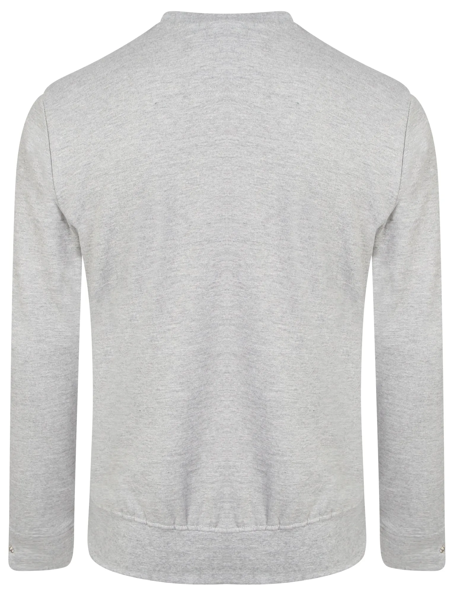 Darryl Double Pocket Crew Sweatshirt In Light Grey Marl