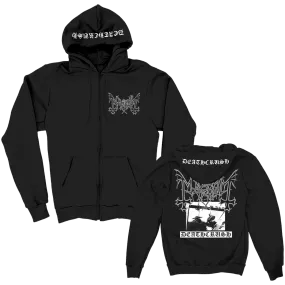 Deathcrush Zip Up Hoodie (Black)