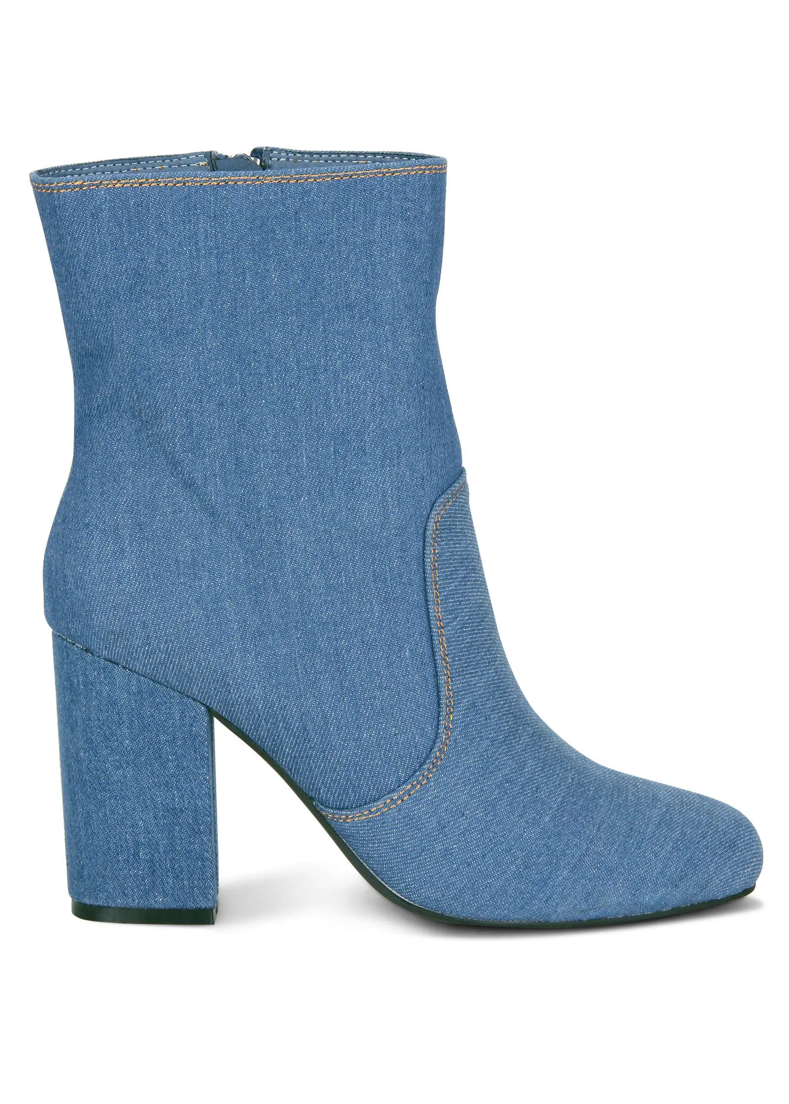 Denim Booties - Denim Blue