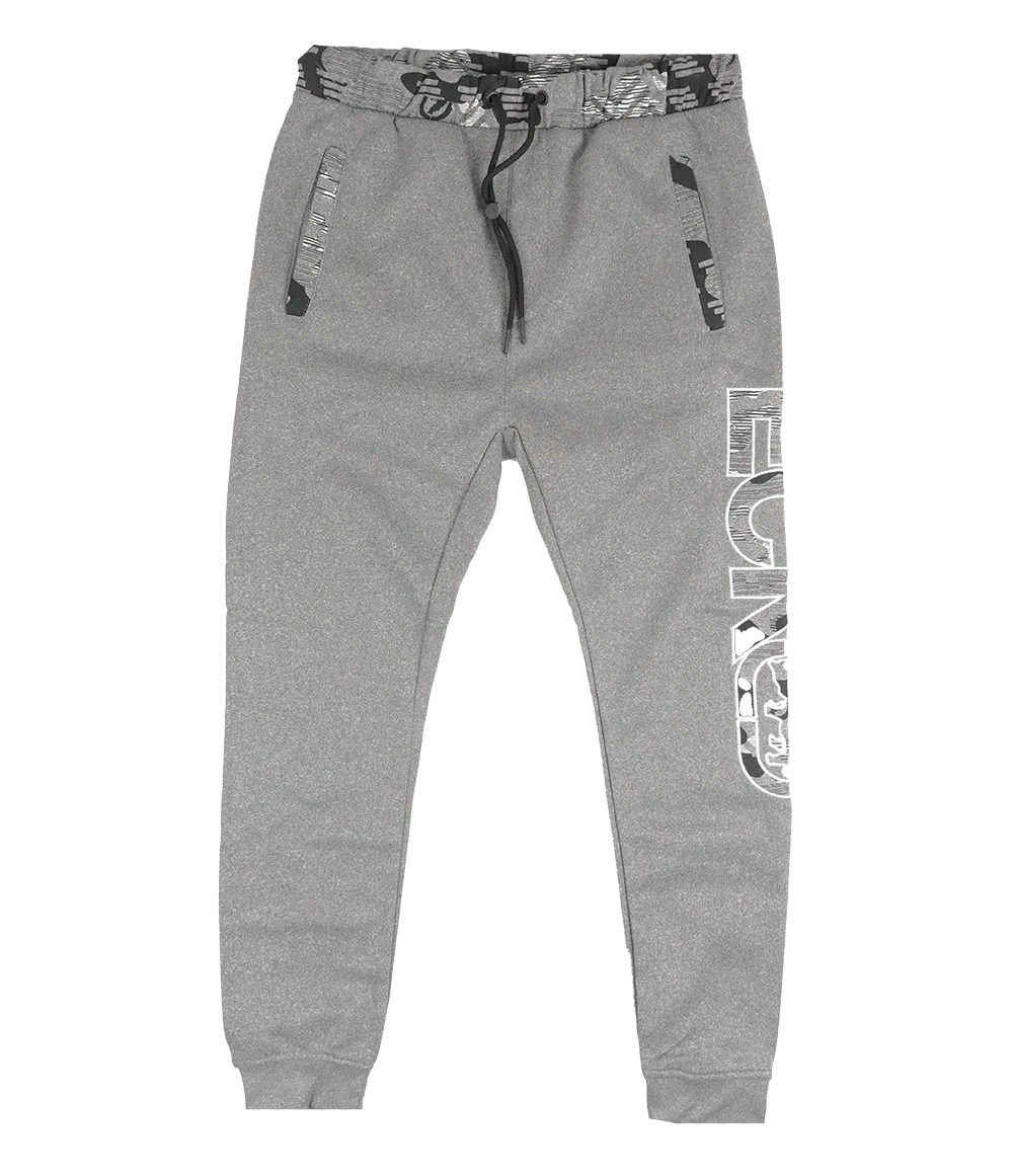 ECKO UNLTD FLEECE JOGGER PANTS GREY MARLED - EO31G577