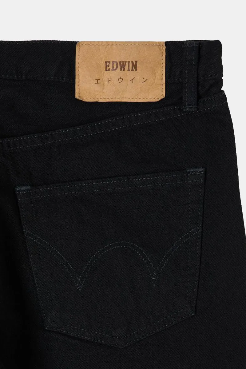 Edwin Regular Tapered Kaihara Unwashed Jeans (Black)