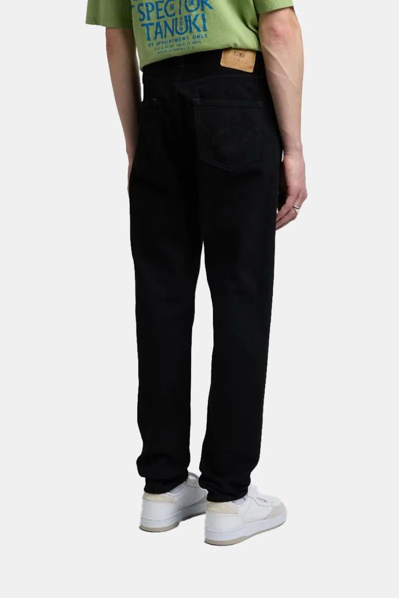 Edwin Regular Tapered Kaihara Unwashed Jeans (Black)