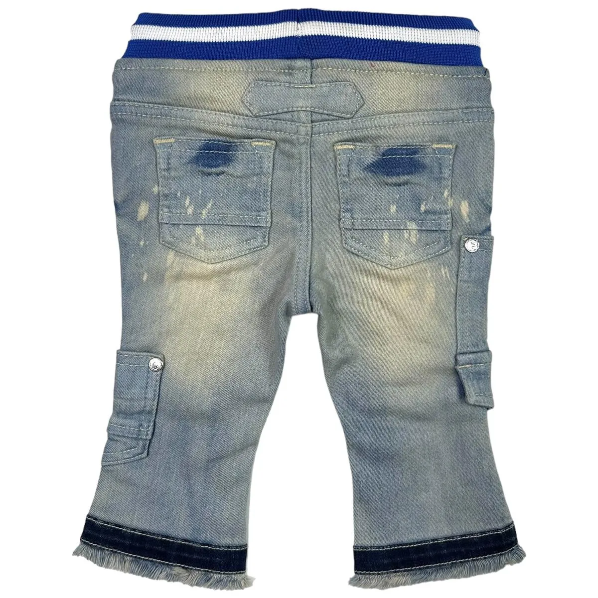 Elite- Infant Cream and Royal Jeans