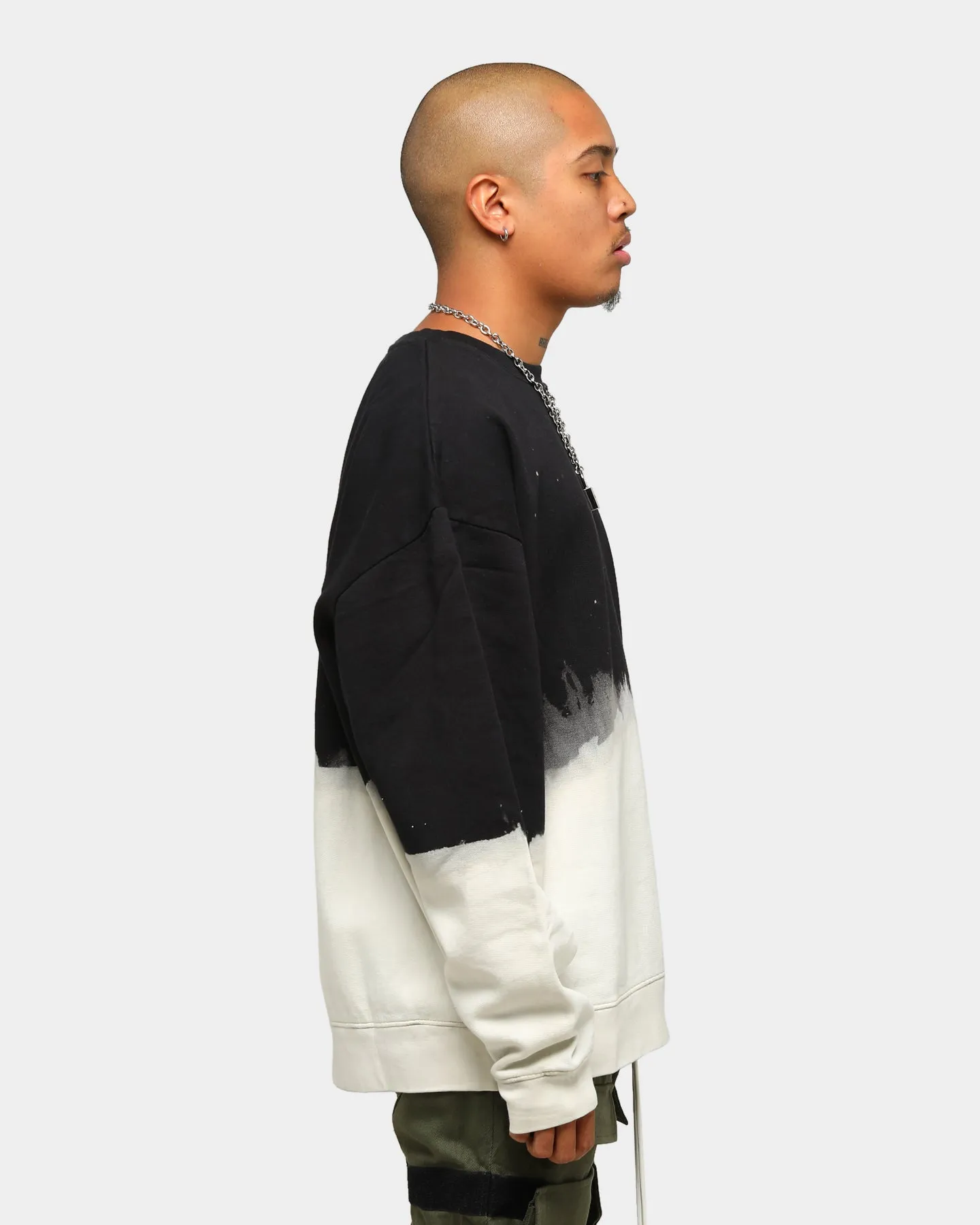 EN ES Dip Dye Vintage Crewneck Black/Cream