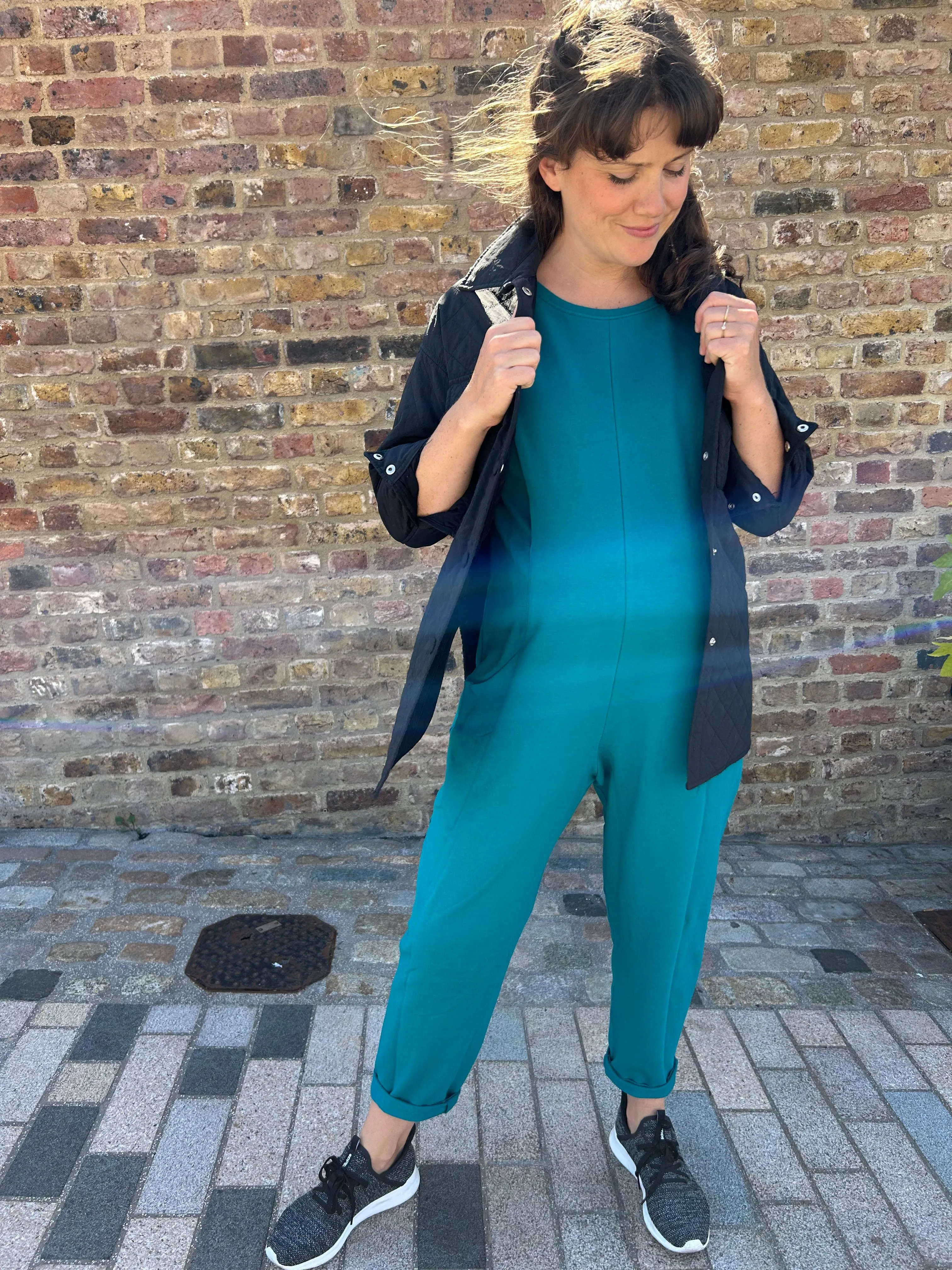 Etta Jumpsuit - Maternity Jumpsuit & Breastfeeding Jumpsuit - Teal