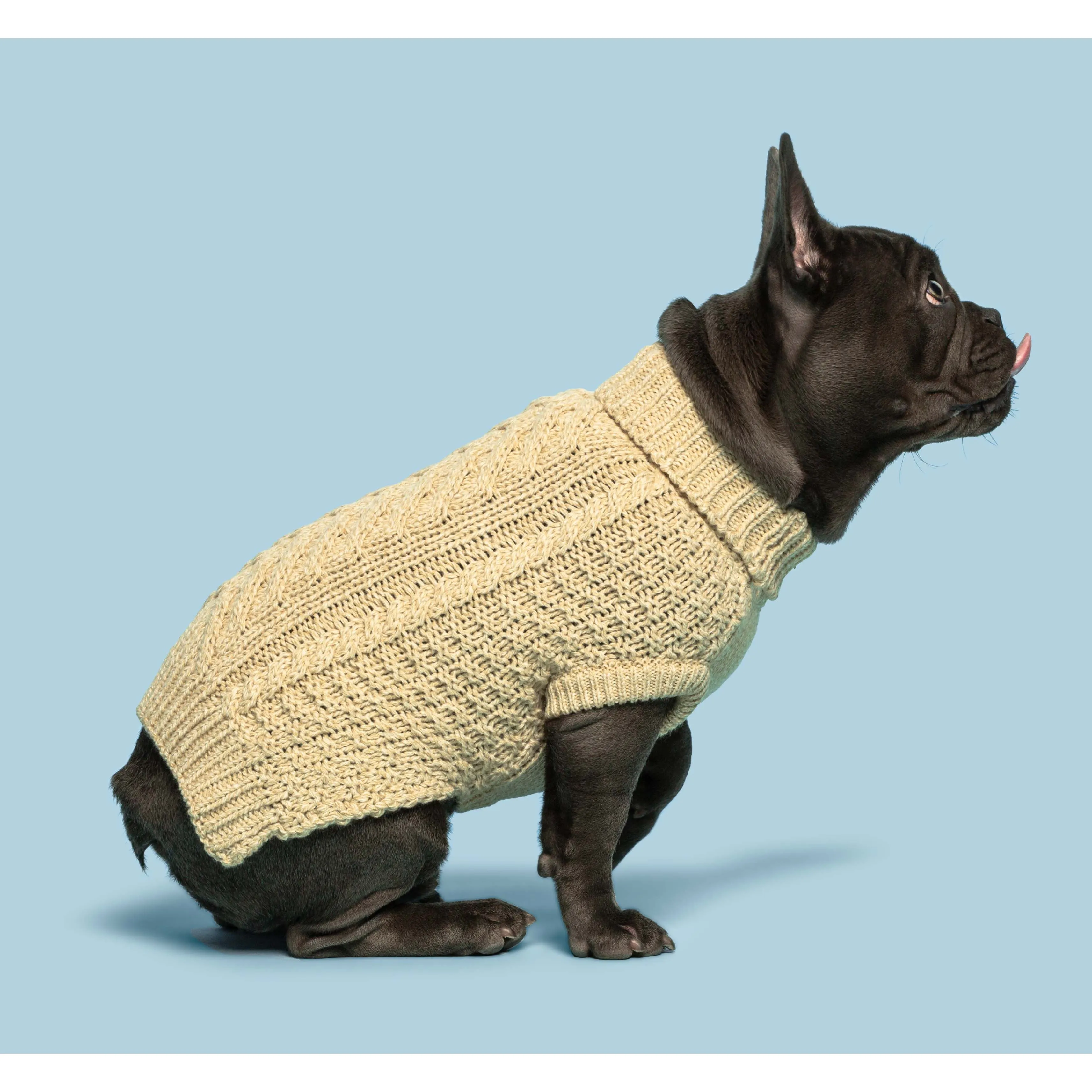 Fabdog | Super Chunky Dog Sweater Oatmeal