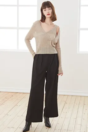 Fangyan | Asymmetrical Knit Top