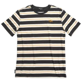 Fasthouse Defector Stripe Tee - Natural/Black