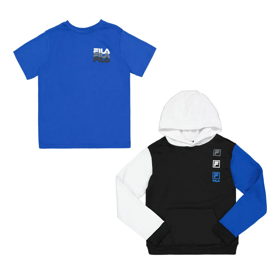 FILA - Kids' (Junior) 2 Piece Core Hoodie/T-Shirt Set (82FB70 BLK)