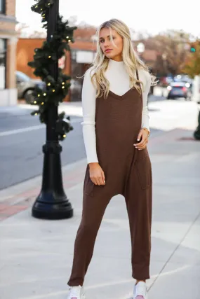 FINAL SALE - Willow Waffle Knit Jumpsuit - DOORBUSTER