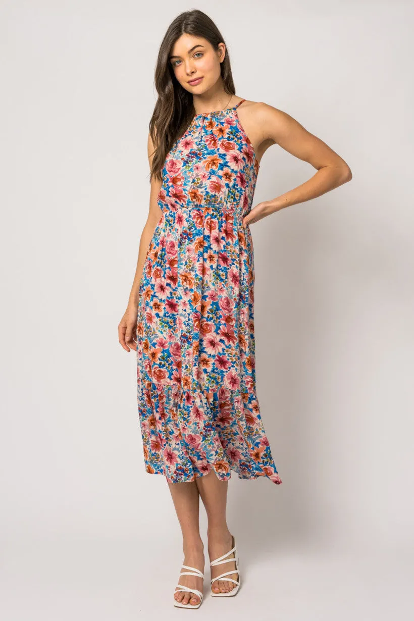 Floral Print Midi Dress