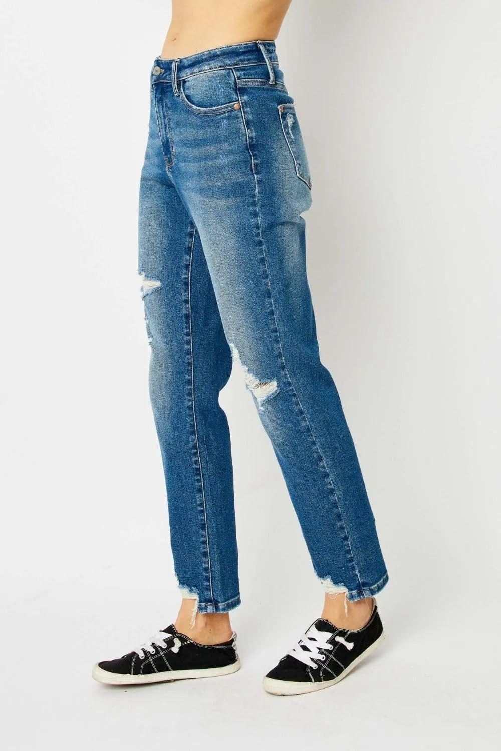 Full Size Coin Pocket BF Jeans