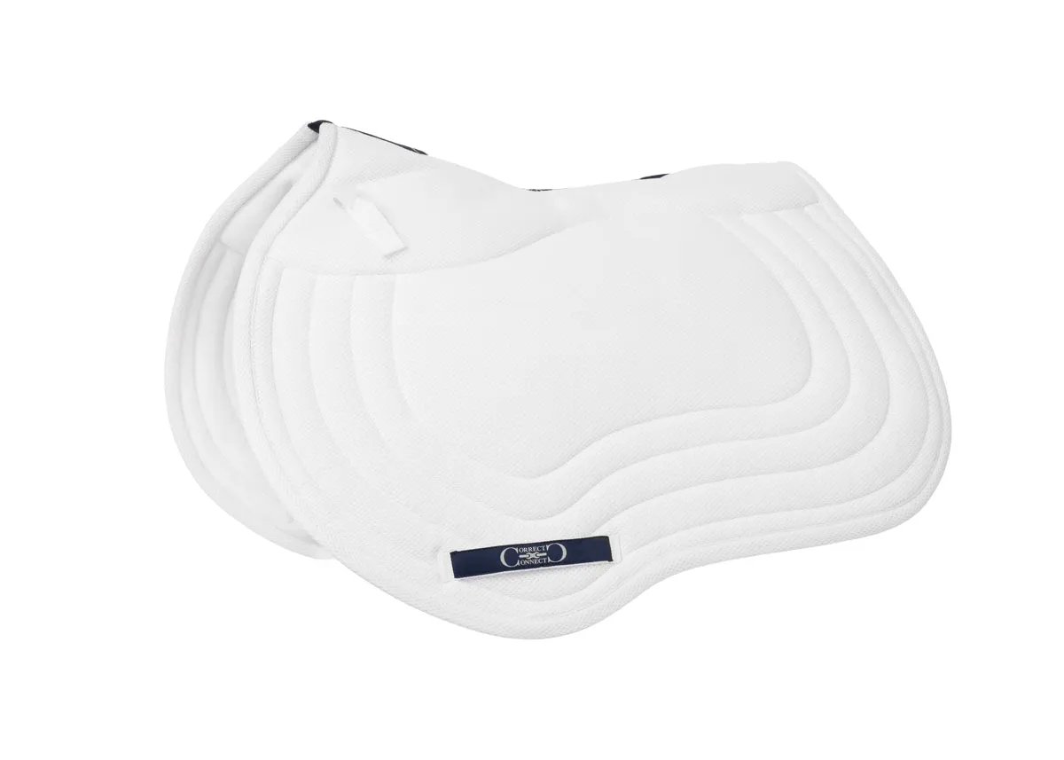 General Purpose Mesh Saddle Pad with Quick Dry Cotton Lining in Navy, White, or Black