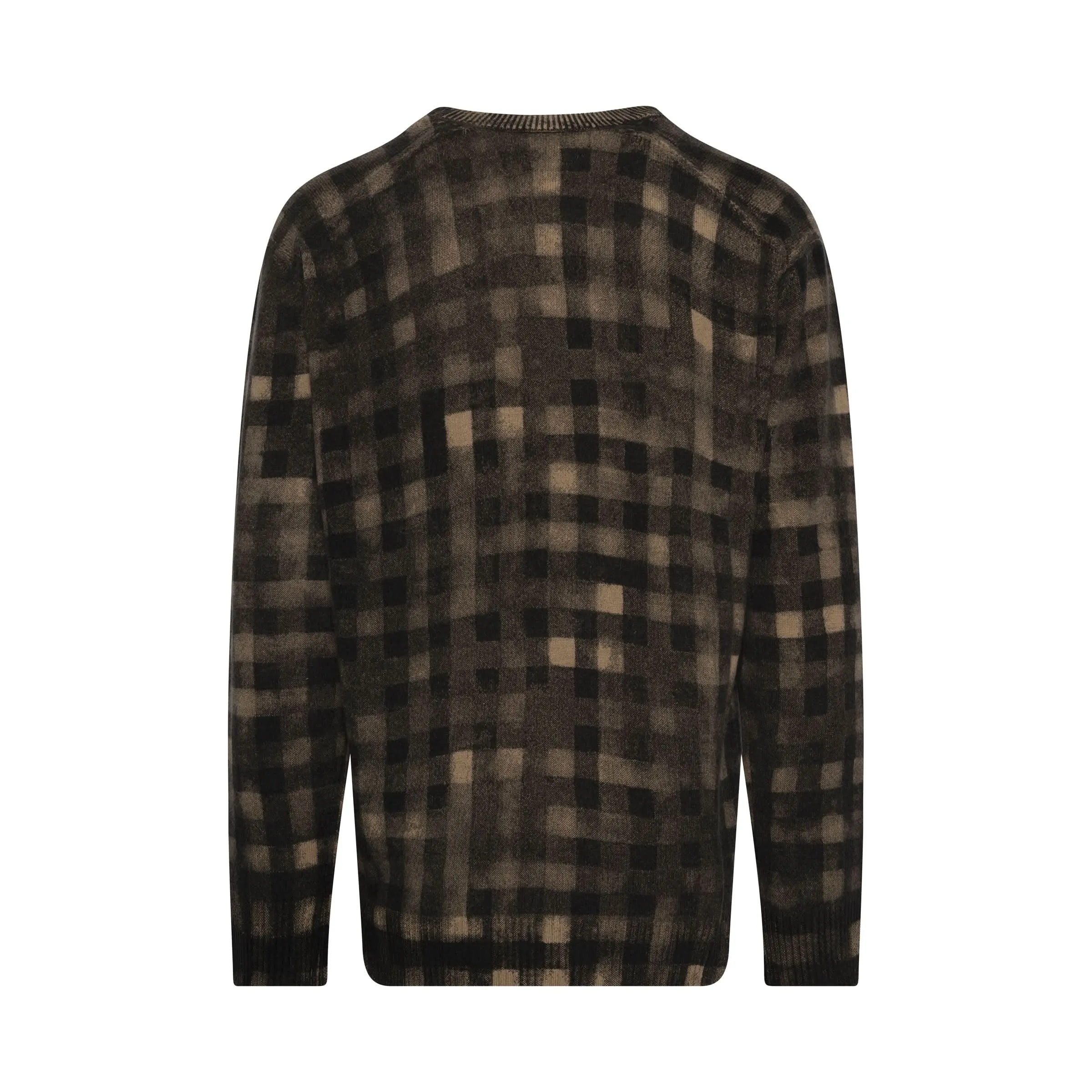 Ghost Check Knitwear in Cognac