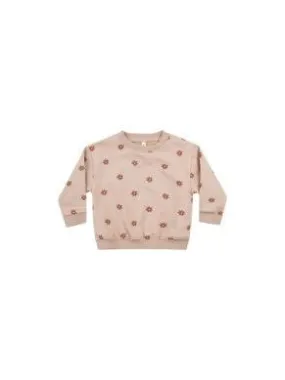 Girls Tops | Sweatshirt- Daisies | Quincy Mae