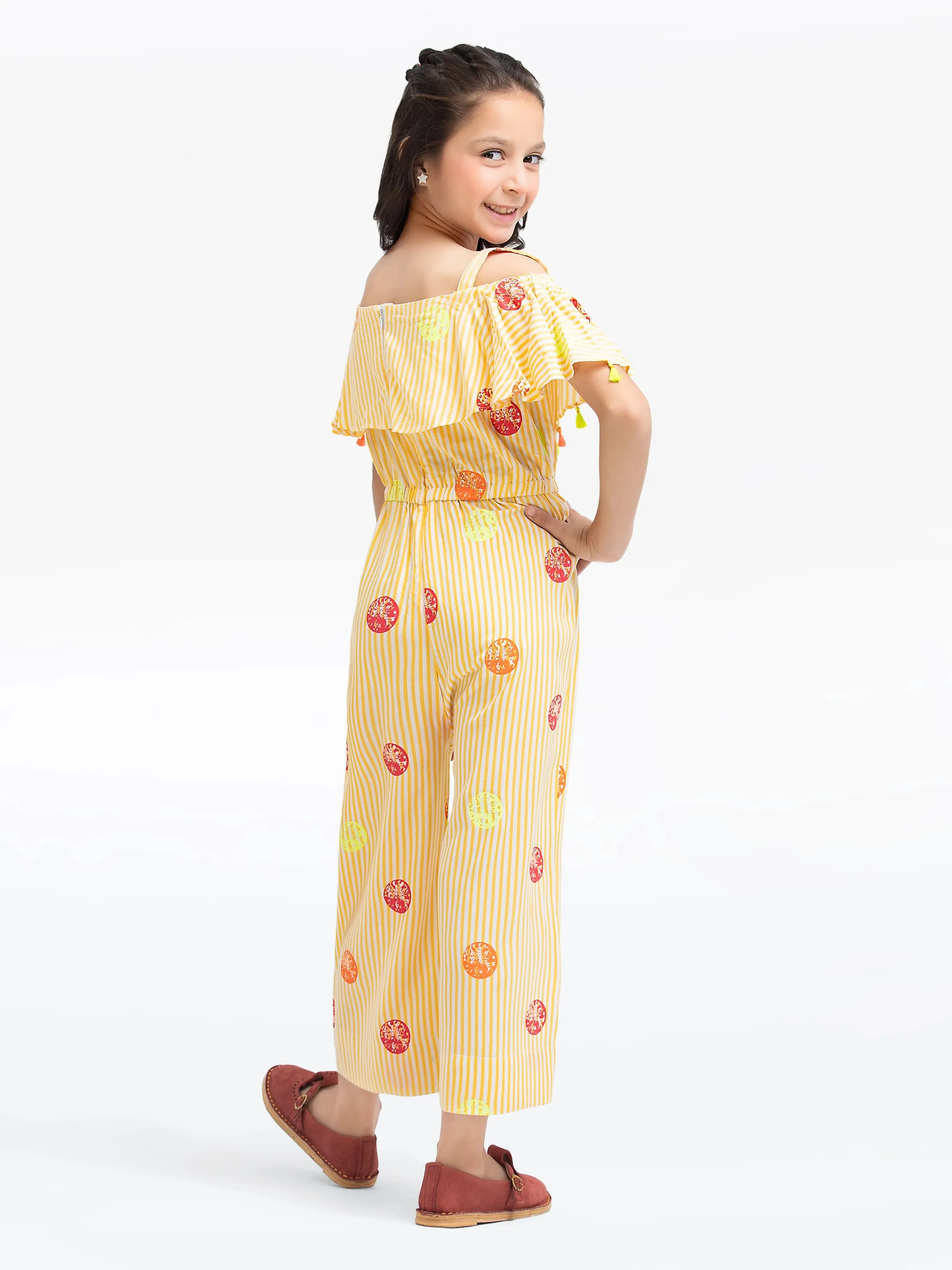 Girl's Yellow Jumpsuit - EGTJSW24-002