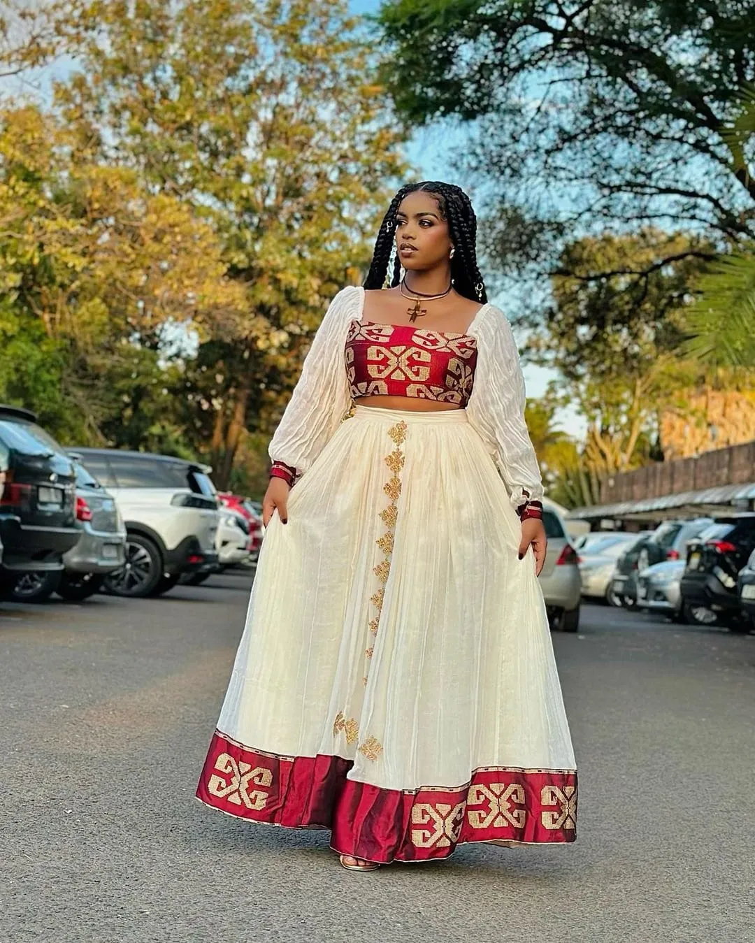 Gorgeous Red Habesha Dress Modern Habesha Kemis Design Habesha Libs es0091