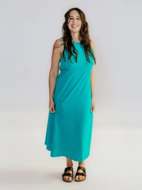 Gussie Tank Dress in Dynasty Green