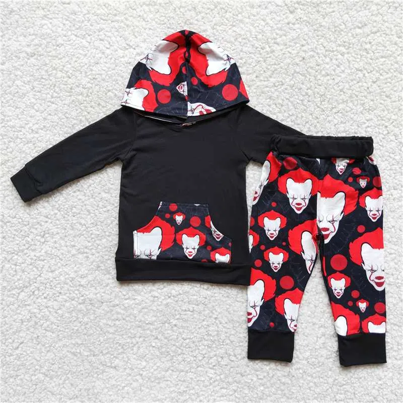 Halloween clown long sleeve Hoodie Set 6 A20-2