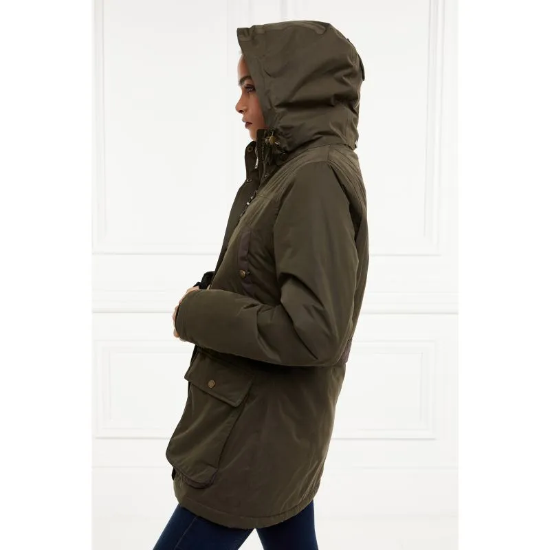 Holland Cooper Stamford 3 in 1 Ladies Waterproof Country Coat - Khaki