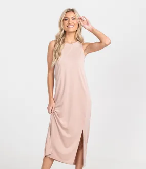 In The Midi Modal Dress - Vintage Rose